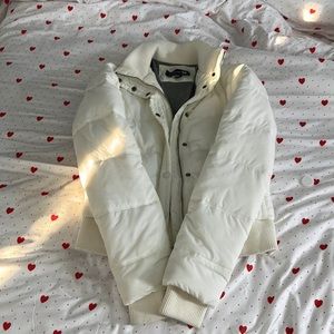 White Puffer Jacket Size Small